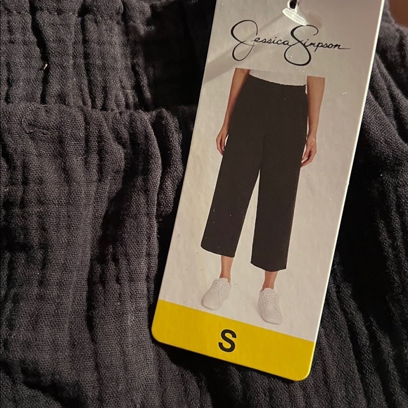 NWT Jessica Simpson Ladies' Gauze Ankle Pants Black - Picture 8 of 8